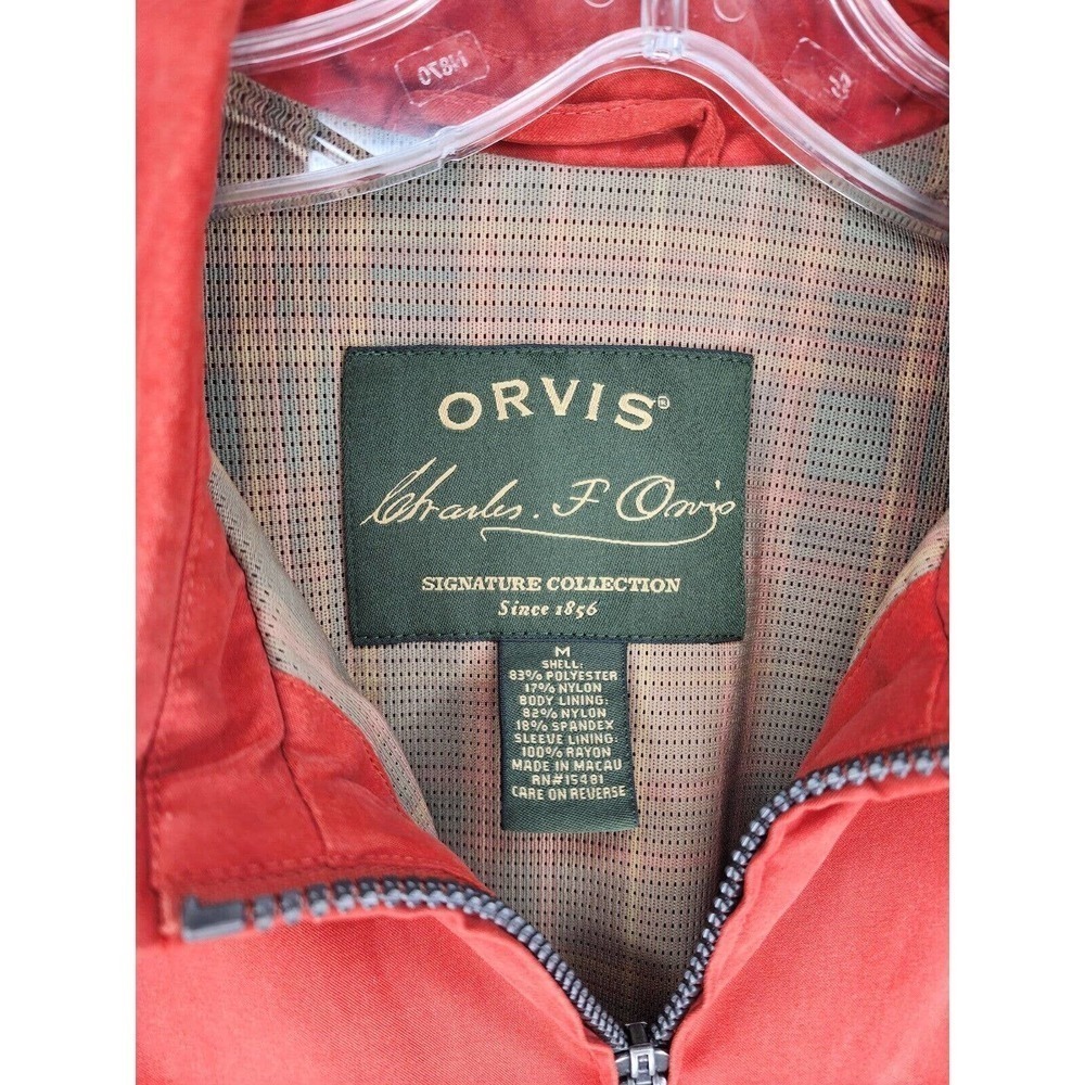 Vintage Orvis Signature Series Jacket Mens M Soft Faux Suede Lined Burnt… - Picture 4 of 15